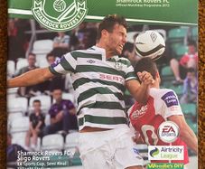 2013 Shamrock Rovers v St. Patrick's Athletic - Airtricity League & v Sligo Rovers - EA Sports Cup Programme