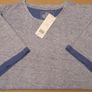 F&F Original Men's XXL Speckled Light Blue T-Shirt with Dark Blue Trim  (Brand New & Tagged) Image 3