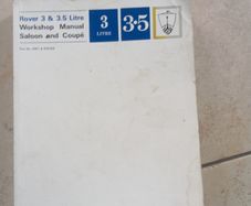 rover 3&3.5litre workshop manual