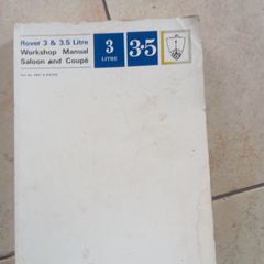 rover 3&3.5litre workshop manual