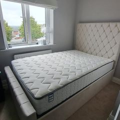 Small double ottoman bed