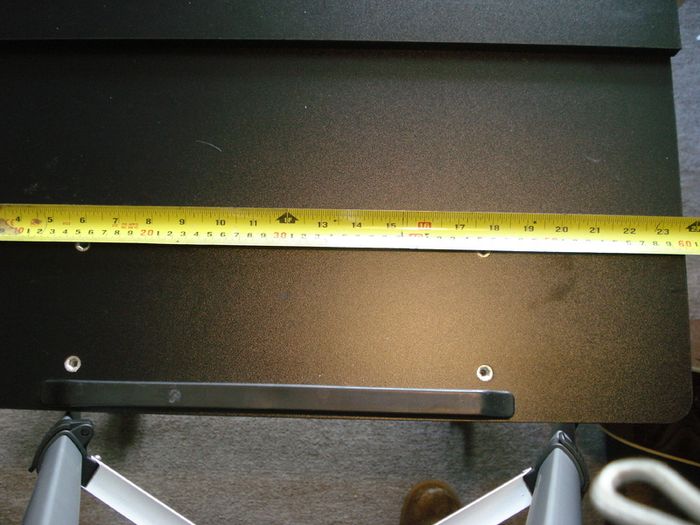 Adjustable height mobile desk - black