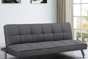 Dark grey fabric Folding 3 Seater Sofa 180cm
