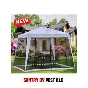 3x3m Outdoor Gazebo Party Tent Sun Shelter with Mesh Screen Walls