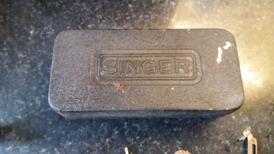 Old Singer (Sewing Machine) Box & Fittings