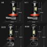 Car Fog Light H8 H11 LED Hb4 9006 Hb3 9005 3030smd 1200lm 6000k Driving Lamp Image 5