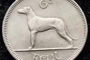 [#351] - Ireland 1967 | Irish 6p | Six Pence | Wolfhound | KM.13a