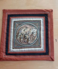 Indian elephant cushion cover