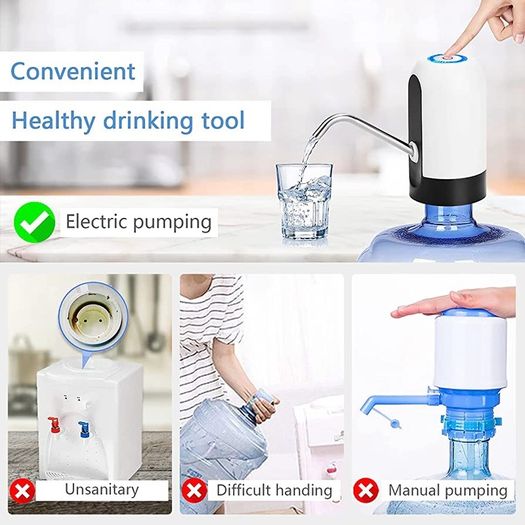 Water Bottle Pump Electric Portable USB Charging 5 Gallon Water Dispenser for Kitchen Home Office Camping (FREE POSTAGE)