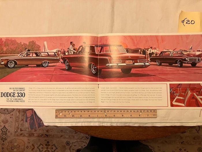 American car brochures. 1950s, 1960s and 1980s