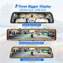 New Cam Wifi Dual Lens Video Recorder Dash Camera Dvr Rearview Mirror 4G GPS Navigation Image 9