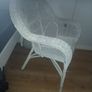 Wicker armchair white Image 4