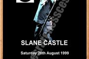 Robbie Williams Slane Castle 1999 concert poster with ticket reproduction print