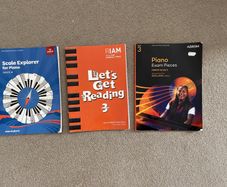 Grade 3 and 4 piano books