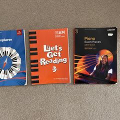 Grade 3 and 4 piano books