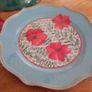 Brand New Carolyn Donnelly Serving Bowl and Plates Set Image 5