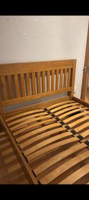 5ft solid wood oak bed