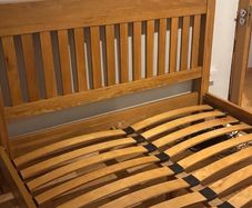 5ft solid wood oak bed
