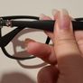 Funky Black Frame Glasses Image 2
