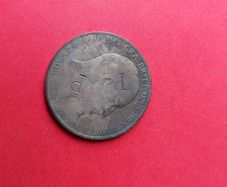 Edward V11 Counterstamped Penny