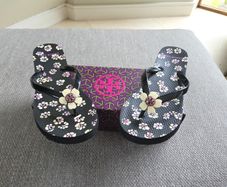 Tory Burch flower flip flop uk4