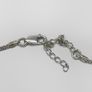 Silver necklace with sparkly cz stones Image 5