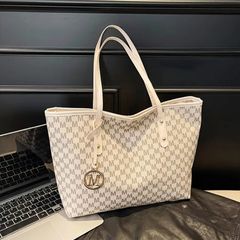 White M Pattern Shoulder Bag
