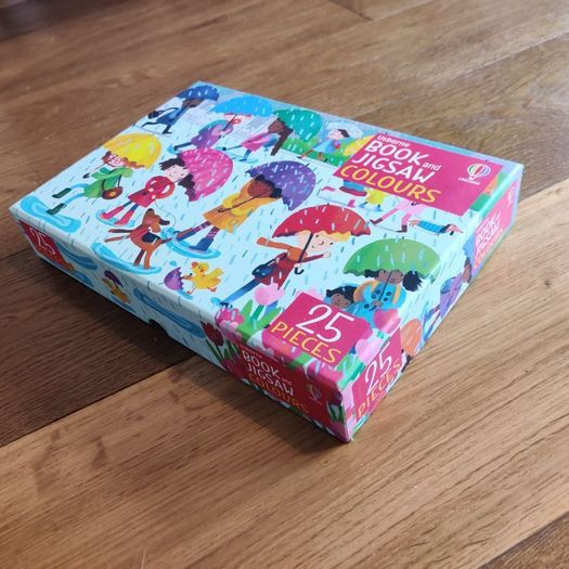 Usborne Book and Jigsaw Colours 25 Pieces Excellent Condition