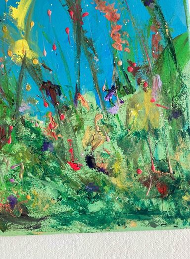 Original Painting Irish Floral art flowers