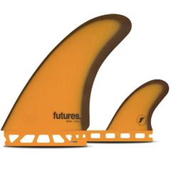 Futures Akila Aipa Fiberglass Twin + 1 Fins Orange Brown