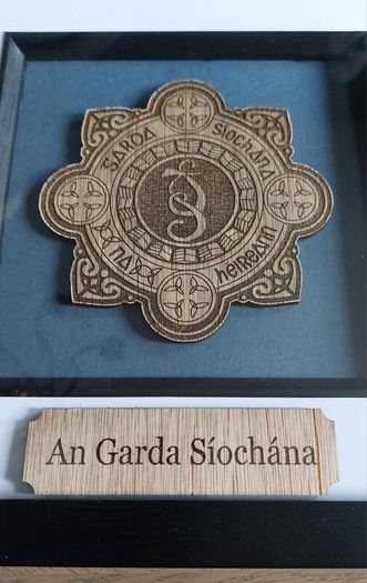An Garda Siochana Laser Engraved Frame