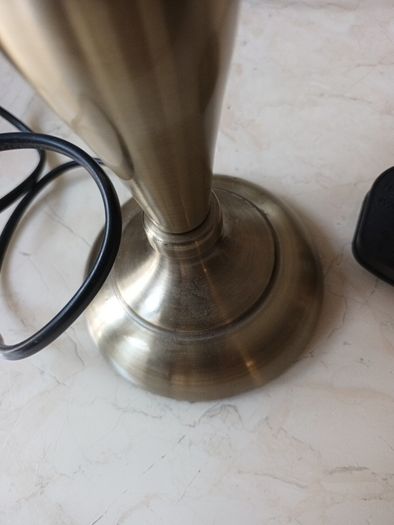 Brass Style Table Lamp Without  Shade.  New