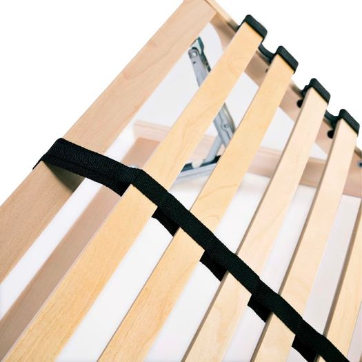Slatted Bed Bases 2 pcs with 28 Slats 7 Zones 80x200 cm