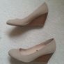 Cream Wide Fitting Wedge Heel Image 5