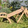 Montessori Piklar Triangle plus Arch and Bridge/Slide/Climber - Wooden Image 2