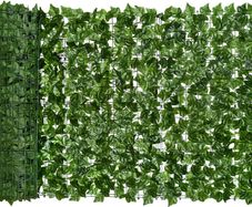 Artificial Ivy Privacy Fence Screen, Artificial Hedges Fence and Faux Ivy Vine Leaf Decoration for Outdoor Decor, Garden (1.5 x 2.5 meter)