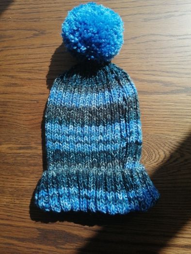 hand knitted adults bobble hats
