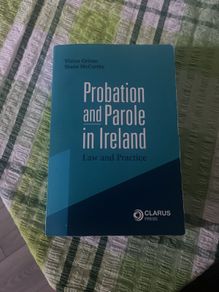 Probation and Parole in Ireland Book