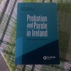 Probation and Parole in Ireland Book