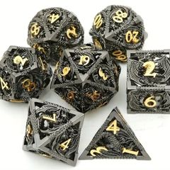 Dungeons & Dragons Hollow Metal Dice Set