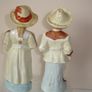 Pair of German  Victorian Bisque Figurines  circ 1800s Image 3