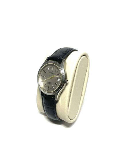 Omega Seamaster Quartz Stainless Steel Silver Dial Mens Luxury Watch