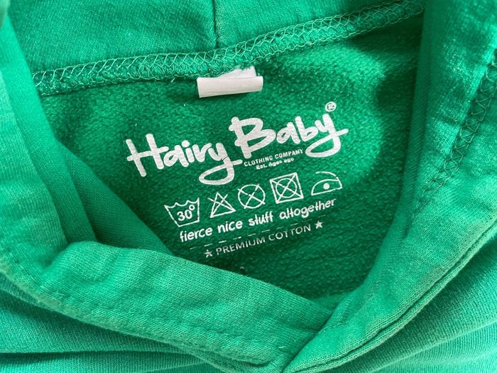 Hairy Baby Legend in Training Hoodie: 12-13yrs but I think more 11-12yrs