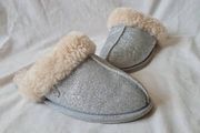 ugg scuffette slippers Size 3 eu 36 silver in excellent condition