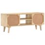 TV Cabinet 110x30x45 cm Solid Mango Wood Image 5