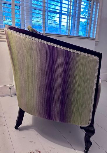 Vintage Tub Chair Professionally Upholstered Excellent Condition