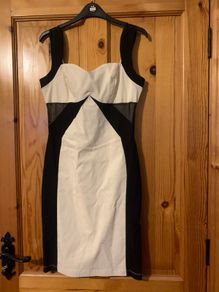 Black and cream dress