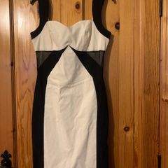 Black and cream dress