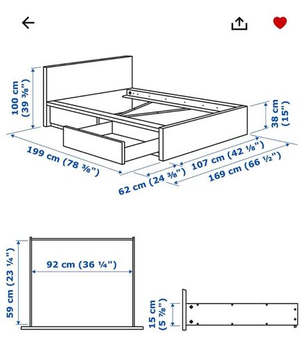 Single bed and mattress
