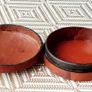 Vintage Italian Leather Jewellery Trinket Box With Lid Image 4